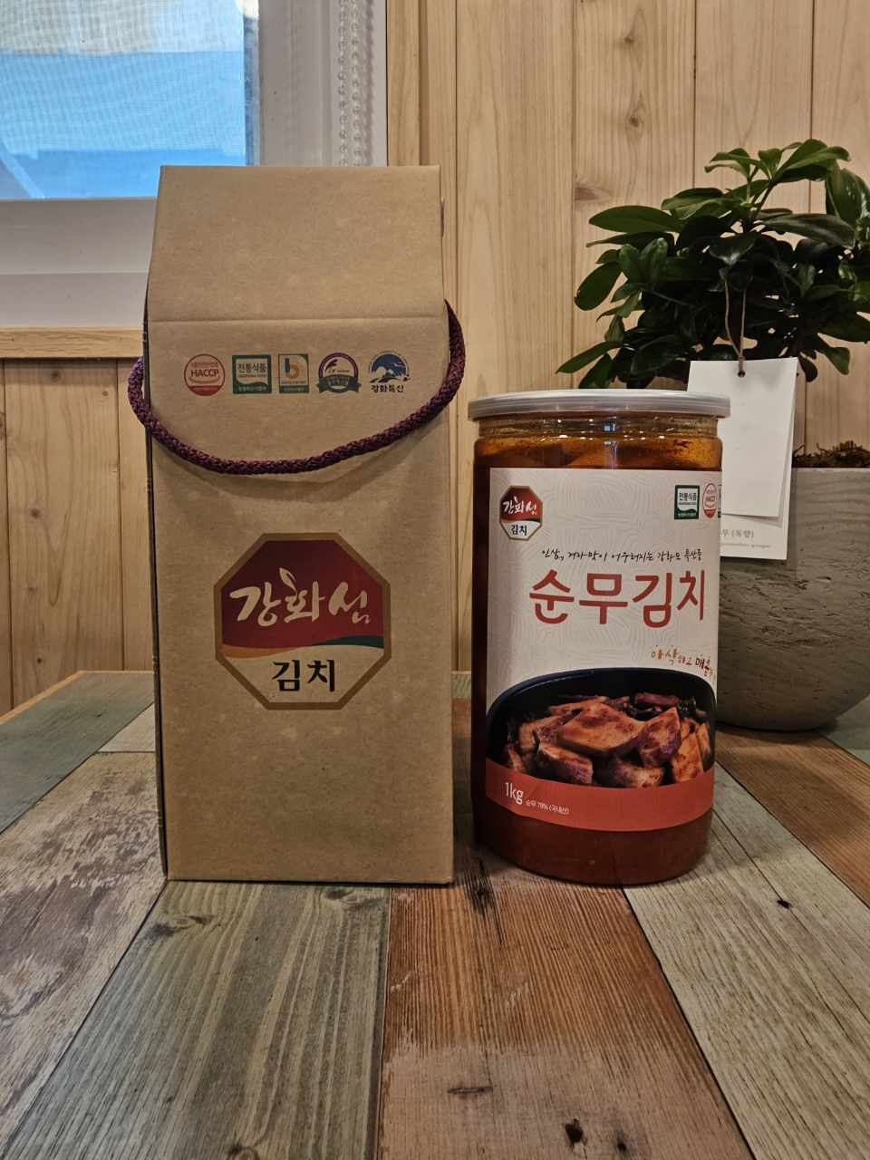 강화섬순무김치1KG(싱싱캔)